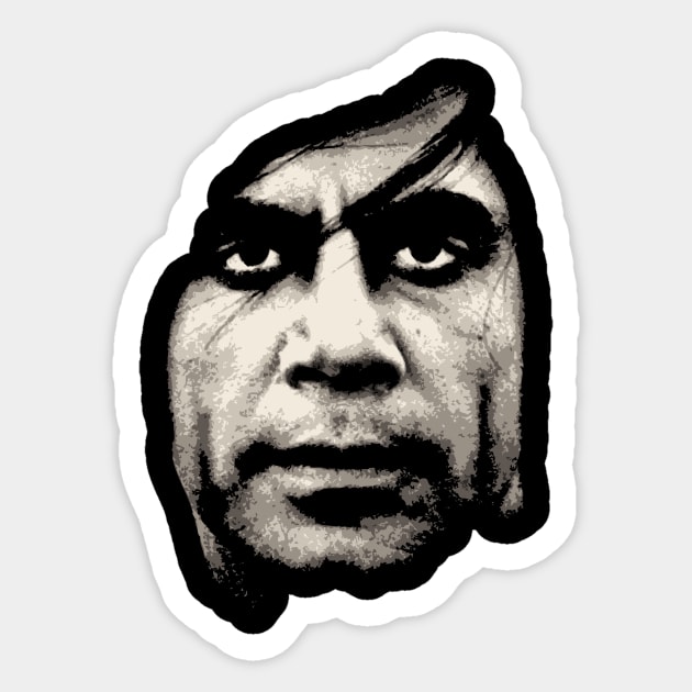 Anton Chigurh Sticker by jaytees